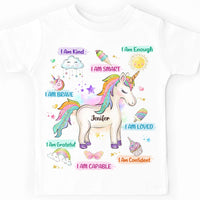 Personalized Gift For Granddaughter I Am Kind Unicorn Kid T Shirt 28771 thumb 1