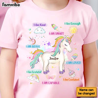 Personalized Gift For Granddaughter I Am Kind Unicorn Kid T Shirt 28771 thumb 1