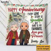 Personalized Anniversary Christmas Gift For Old Couple Pillow 28779 thumb 1