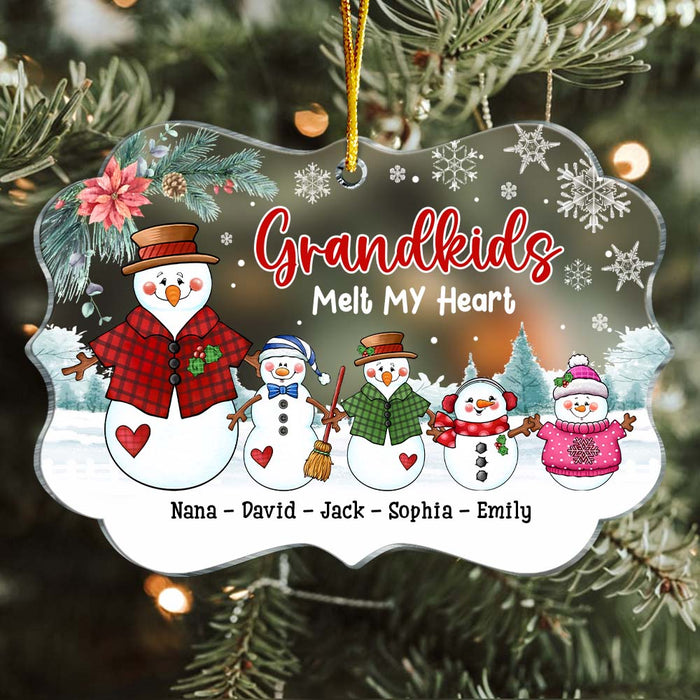 Personalized Christmas Gift For Grandma Grandkids Melt My Heart Benelux Ornament 28781 1