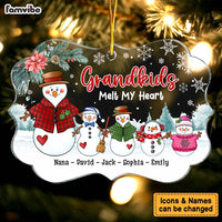 Personalized Christmas Gift For Grandma Grandkids Melt My Heart Benelux Ornament 28781 thumb 1