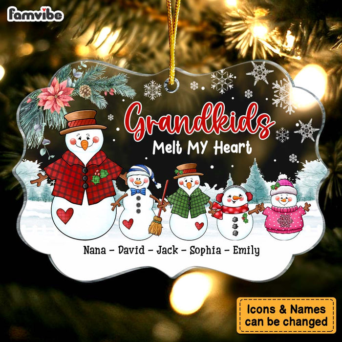 Personalized Christmas Gift For Grandma Grandkids Melt My Heart Benelux Ornament 28781 1
