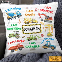 Personalized Gifts For Grandson Construction Machines I Am Pillow 28783 thumb 1