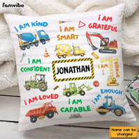 Personalized Gifts For Grandson Construction Machines I Am Pillow 28783 thumb 1