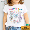 Personalized Gift For Granddaughter Gods Says I Am Elephant Kid T Shirt 28785 1