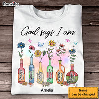 Personalized Gift For Daughter Gods Says I Am Flower Bouquet Shirt - Hoodie - Sweatshirt 28793 thumb 1