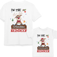 Personalized Christmas Gift For Family I'm Reindeer Adult And Kid Tee 28795 thumb 1