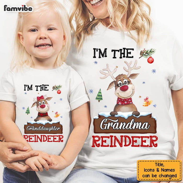 Personalized Christmas Gift For Family I'm Reindeer Adult And Kid Tee 28795 1