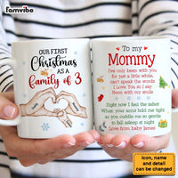 Personalized Gift For Mommy First Christmas Family Mug 28798 thumb 1