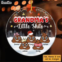 Personalized Grandma's Little S Circle Ornament 28806 thumb 1