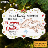 Personalized Gift For Baby First Mommy & Daddy Belong To Me Benelux Ornament 28807 thumb 1