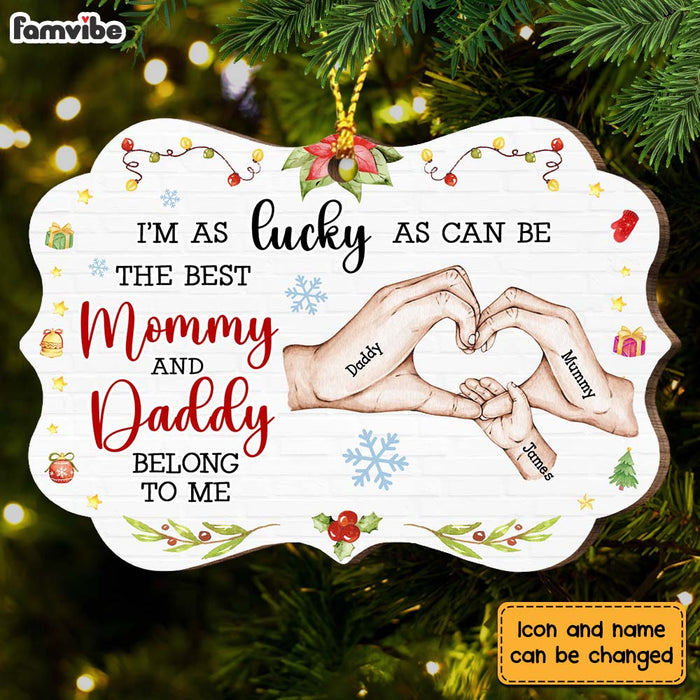 Personalized Gift For Baby First Mommy & Daddy Belong To Me Benelux Ornament 28807 1