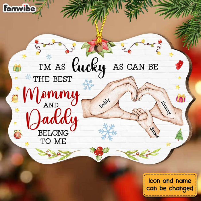 Personalized Gift For Baby First Mommy & Daddy Belong To Me Benelux Ornament 28807 1