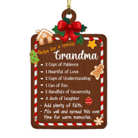 Personalized Recipe For A  Grandma Ornament 28811 thumb 1