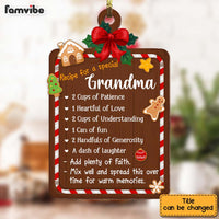 Personalized Recipe For A  Grandma Ornament 28811 thumb 1