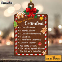 Personalized Recipe For A  Grandma Ornament 28811 thumb 1