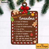 Personalized Recipe For A  Grandma Ornament 28811 thumb 1
