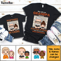 Personalized Grandpa Granddaughter Partner in Crime Adult And Kid Tee 28813 thumb 1