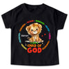 Personalized Gift For Grandson I Am A Child Of God Baby Lion Kid T Shirt 28814 1