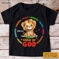 Personalized Gift For Grandson I Am A Child Of God Baby Lion Kid T Shirt 28814 thumb 1