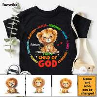 Personalized Gift For Grandson I Am A Child Of God Baby Lion Kid T Shirt 28814 thumb 1