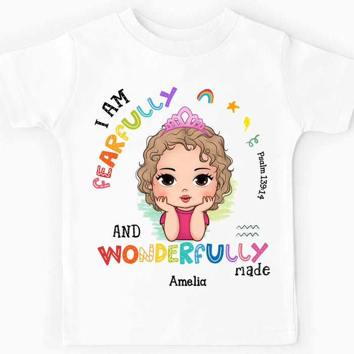 Personalized Gift For Granddaughter I Am Fearfully Kid T Shirt 28817 1