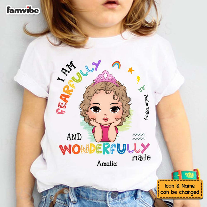 Personalized Gift For Granddaughter I Am Fearfully Kid T Shirt 28817 1
