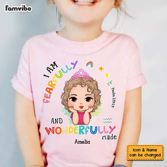 Personalized Gift For Granddaughter I Am Fearfully Kid T Shirt 28817 1