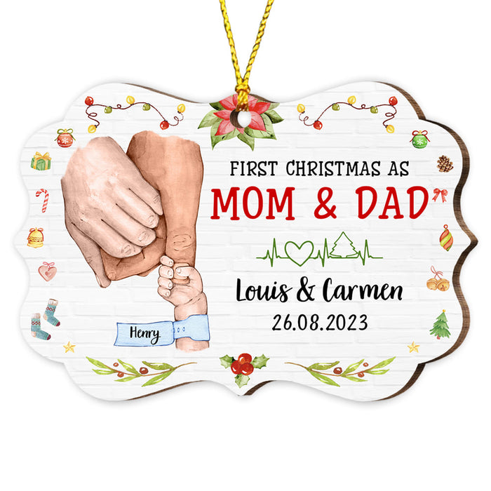 First Christmas as Mom and Dad - Personalized Christmas Gifts