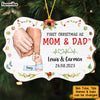 Personalized First Christmas As Mom And Dad Benelux Ornament 28827 1