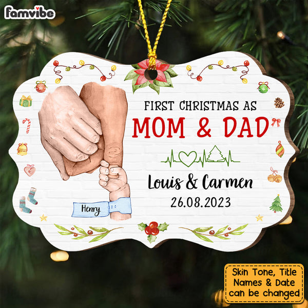 First Christmas as Mom and Dad - Personalized Christmas Gifts, Custom —  GearLit
