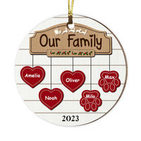 Personalized Our Family Circle Ornament 28829 thumb 1