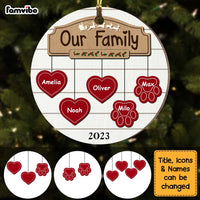 Personalized Our Family Circle Ornament 28829 thumb 1