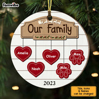 Personalized Our Family Circle Ornament 28829 thumb 1