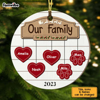 Personalized Our Family Circle Ornament 28829 thumb 1
