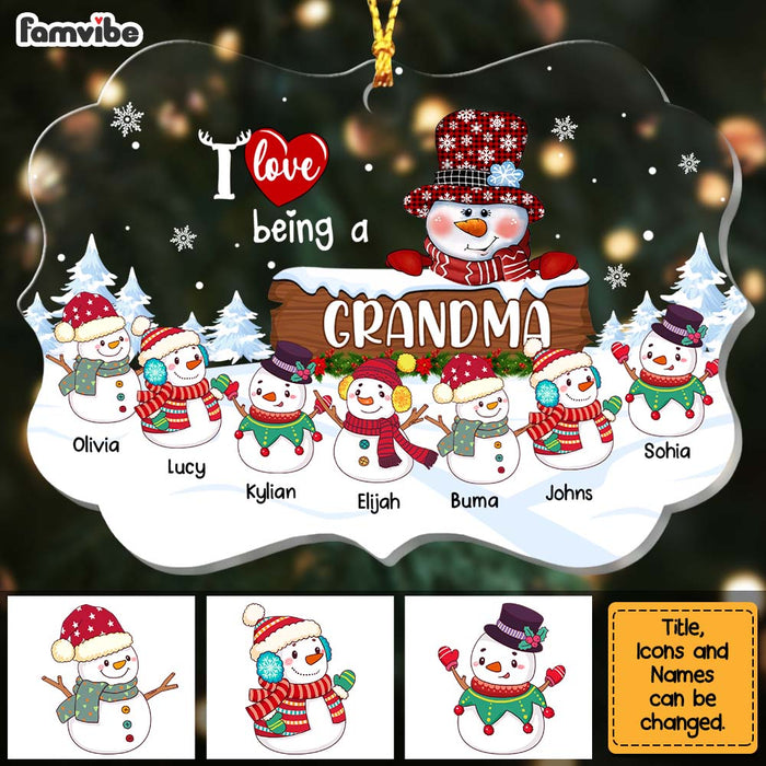 Personalized Gift For Grandma I Love Being Benelux Ornament 28832 1