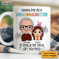 Personalized Gift For Grandpa Having Me As A Granddaughter Mug 28838 thumb 1