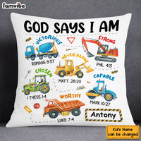 Personalized Gifts For Grandson Construction Machines I Am Pillow 28843 thumb 1