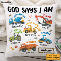 Personalized Gifts For Grandson Construction Machines I Am Pillow 28843 thumb 1