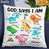 Personalized Gifts For Grandson Dinosaur I Am Pillow 28844 thumb 1