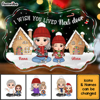 Personalized Gift For Grandma I Wish You Lived Next Door Benelux Ornament 28845 thumb 1