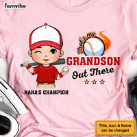 Personalized That's My Grandson Out There Grandma Shirt - Hoodie - Sweatshirt 28857 thumb 1