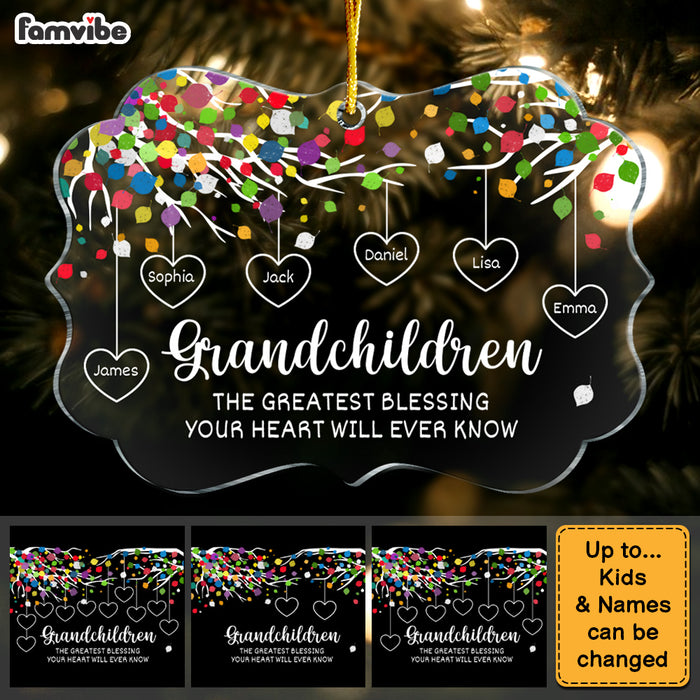Personalized Gift For Grandma Grandchildren Greatest Blessing Benelux Ornament 28860 1