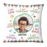 Personalized Gift For Grandson I Am Kind Upload Photo Pillow 28869 thumb 1