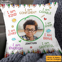 Personalized Gift For Grandson I Am Kind Upload Photo Pillow 28869 thumb 1