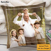 Personalized Gift For Grandpa Upload Photo Gallery Pillow 28871 thumb 1