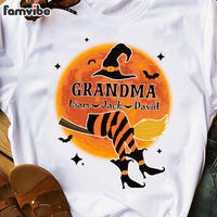 Personalized Gift For Grandma Witch Halloween Shirt - Hoodie - Sweatshirt 28873 thumb 1
