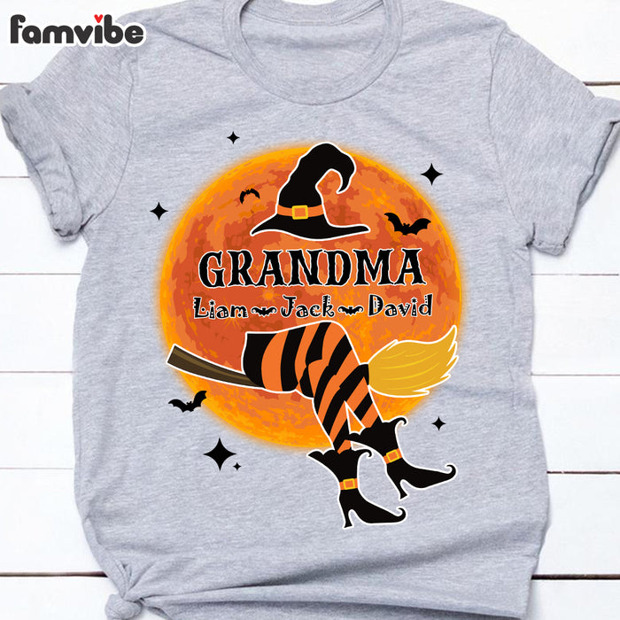 Personalized Gift For Grandma Witch Halloween Shirt - Hoodie - Sweatshirt 28873 1