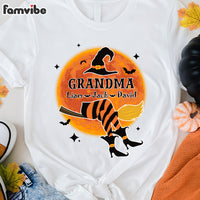 Personalized Gift For Grandma Witch Halloween Shirt - Hoodie - Sweatshirt 28873 thumb 1