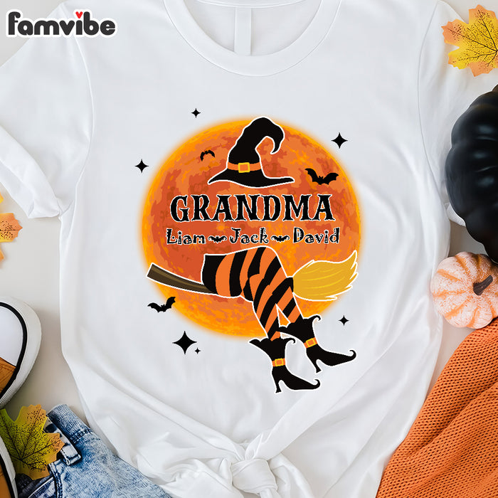 Personalized Gift For Grandma Witch Halloween Shirt - Hoodie - Sweatshirt 28873 1